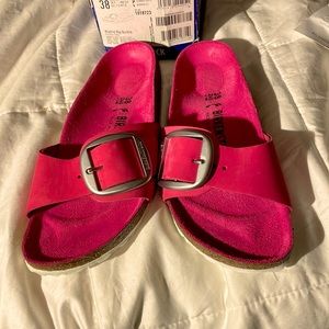 Birkenstock Madrid Big Buckle “ Fuschia Tulip “ NIB